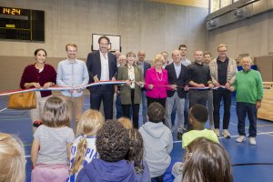 Inauguration Hall sportif provisoire - Dommeldange