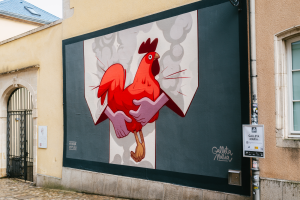 Image de la fresque de Galleta Maria sur le Mur