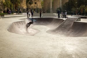 skateparc dans la vallée de la Pétrusse