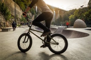 skateparc dans la vallée de la Pétrusse