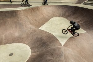 skateparc dans la vallée de la Pétrusse