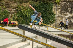 skateparc dans la vallée de la Pétrusse