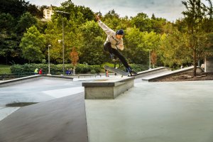 skateparc dans la vallée de la Pétrusse