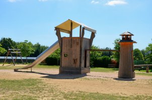 aire de jeux à l'entrée de la forêt Bambësch