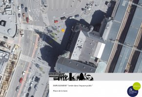 vente espace public emplacement place de la Gare