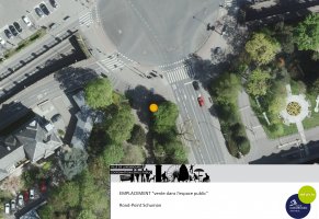 vente espace public emplacement Rond-Point Schuman