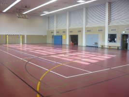 terrain du hall omnisports Gasperich