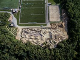 Vue aérienne du Bike Park Boy Konen