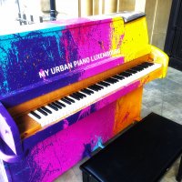 Illustration d'un piano décoré dans le cadre de My Urban Piano 2019