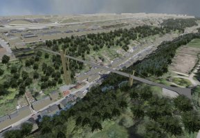Passerelle reliant les quartiers Cents, Neudorf et Weimershof