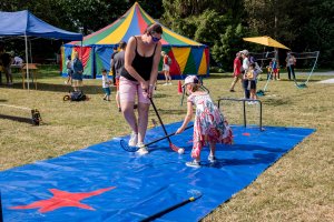 Spillfest pendant la fête nationale 2023. Animation pour les familles sur la Kinnekswiss.