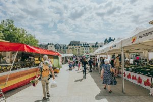 Vue sur le marché