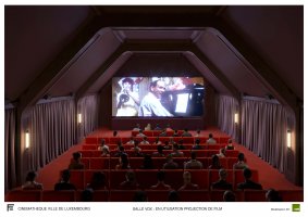 Vue intérieure d'une salle cinématographique