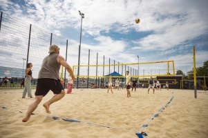 Terrain de beach-volley