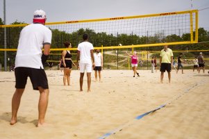 Terrain de beach-volley