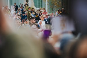 Trounwiessel : Couple grand-ducal - bain de foule