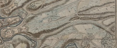 Le plateau du Fetschenhof avec les fortification de Bernard Jaillot (1735)