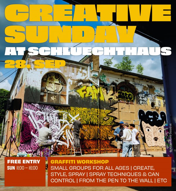 Creative Sunday at Schluechthaus le 28 Septembre 2025, entrée gratuite