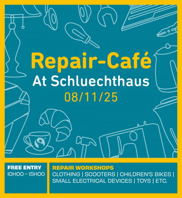 Repair Café le 8 novembre de 10 à 15 heures
