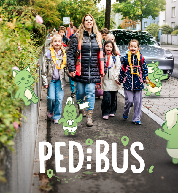 Pedibus - Photo avec Logo