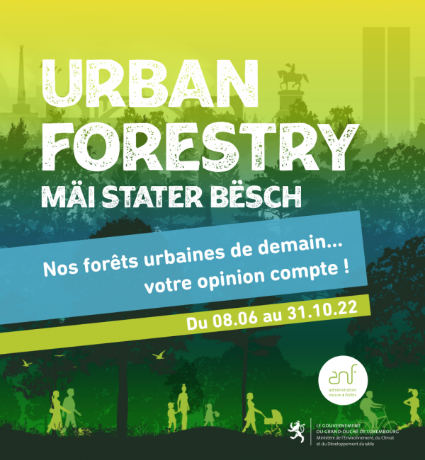 Affiche avec lien vers urbanforestry.vdl.lu