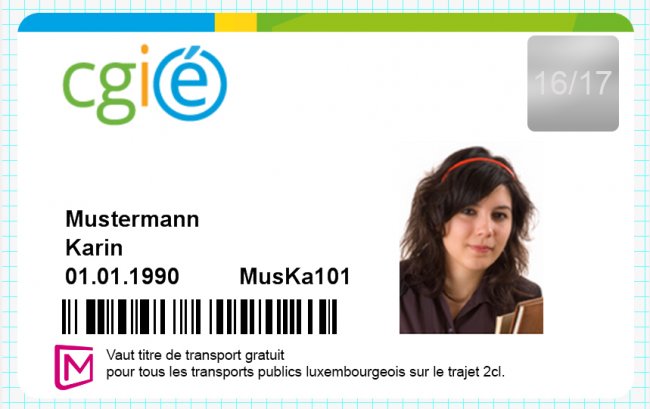 Mycard Eleve Ville De Luxembourg
