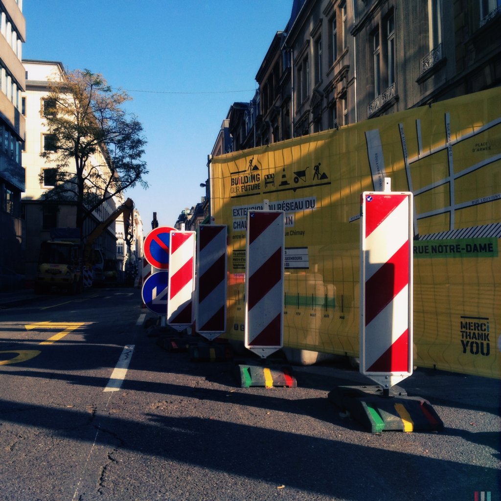 Chantier dans une rue