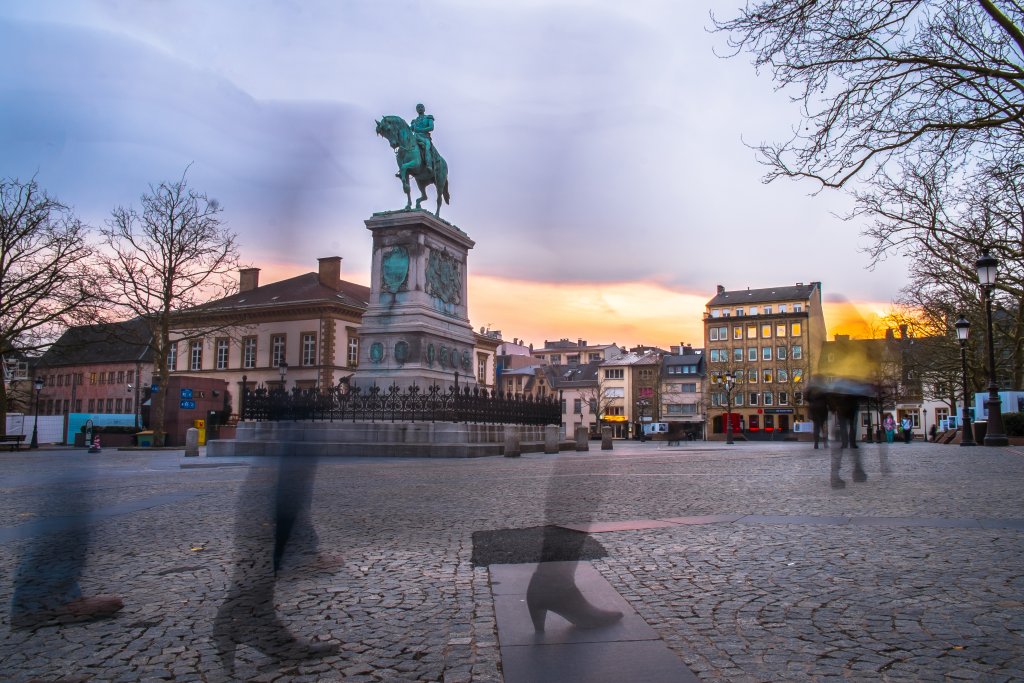 Place Guillaume II (Knuedler) à Luxembourg-Ville