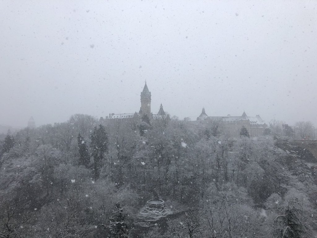 luxembourg en neige