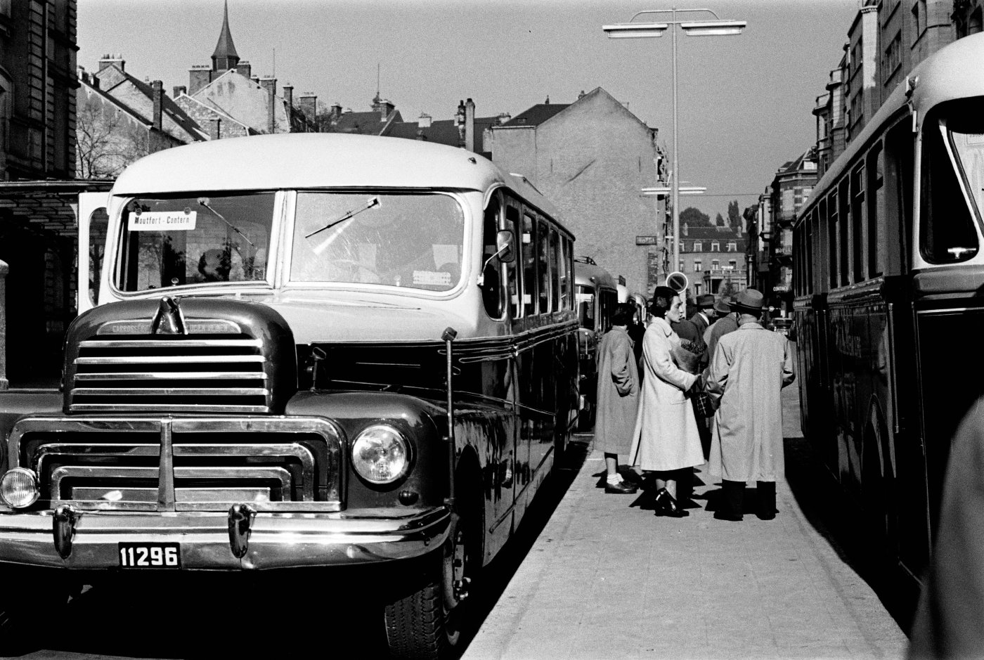 Image d'anciens bus en Ville