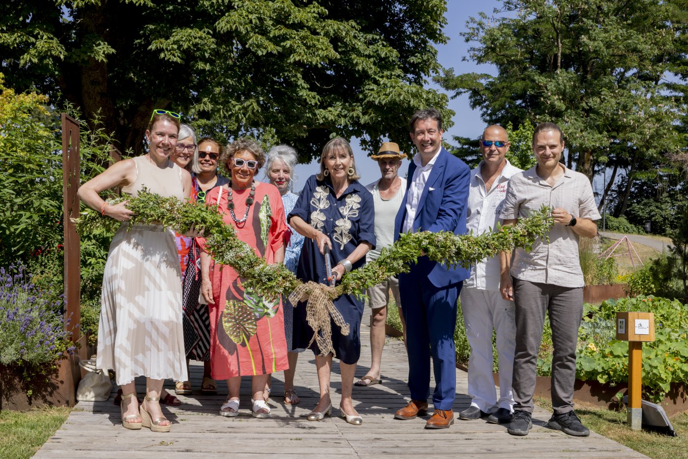 Inauguration du Jardin LUGA