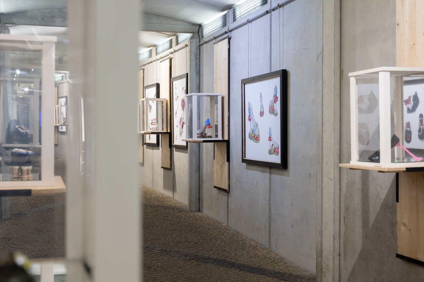 Vernissage de l’exposition « La chaussure comme sujet et objet d’art »   au « Tunnel am Gronn » 