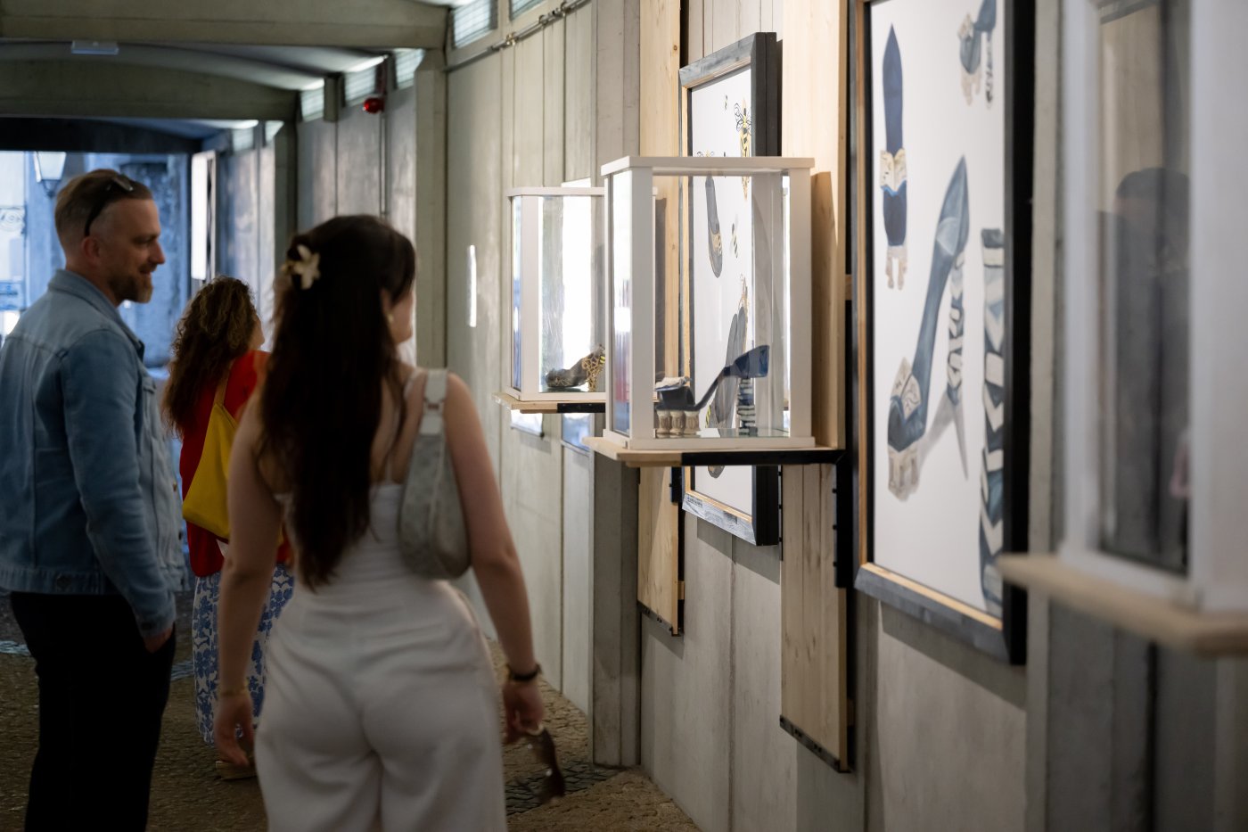 Vernissage de l’exposition « La chaussure comme sujet et objet d’art »   au « Tunnel am Gronn » 
