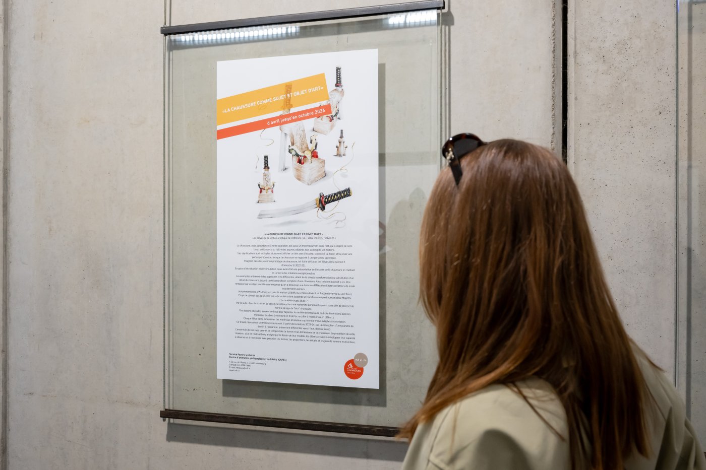 Vernissage de l’exposition « La chaussure comme sujet et objet d’art »   au « Tunnel am Gronn » 
