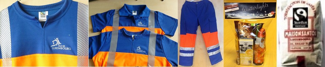 vêtements de travail et produits Fairtrade
