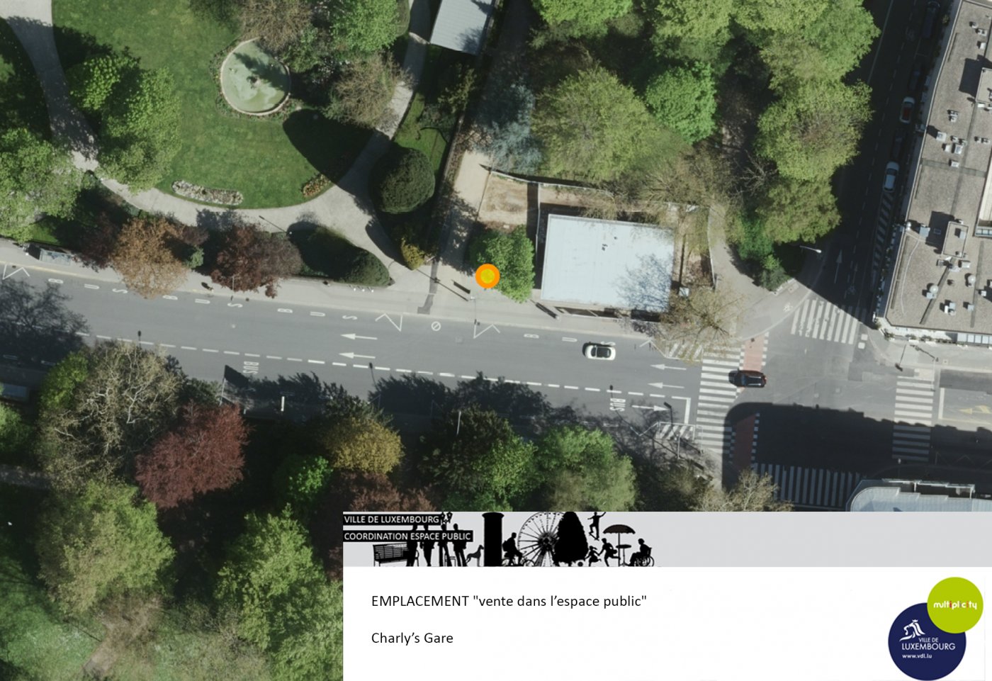 vente espace public emplacement Charly's Gare