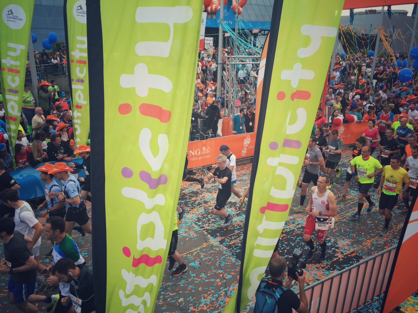 coureurs lors du départ du ING Night Marathon