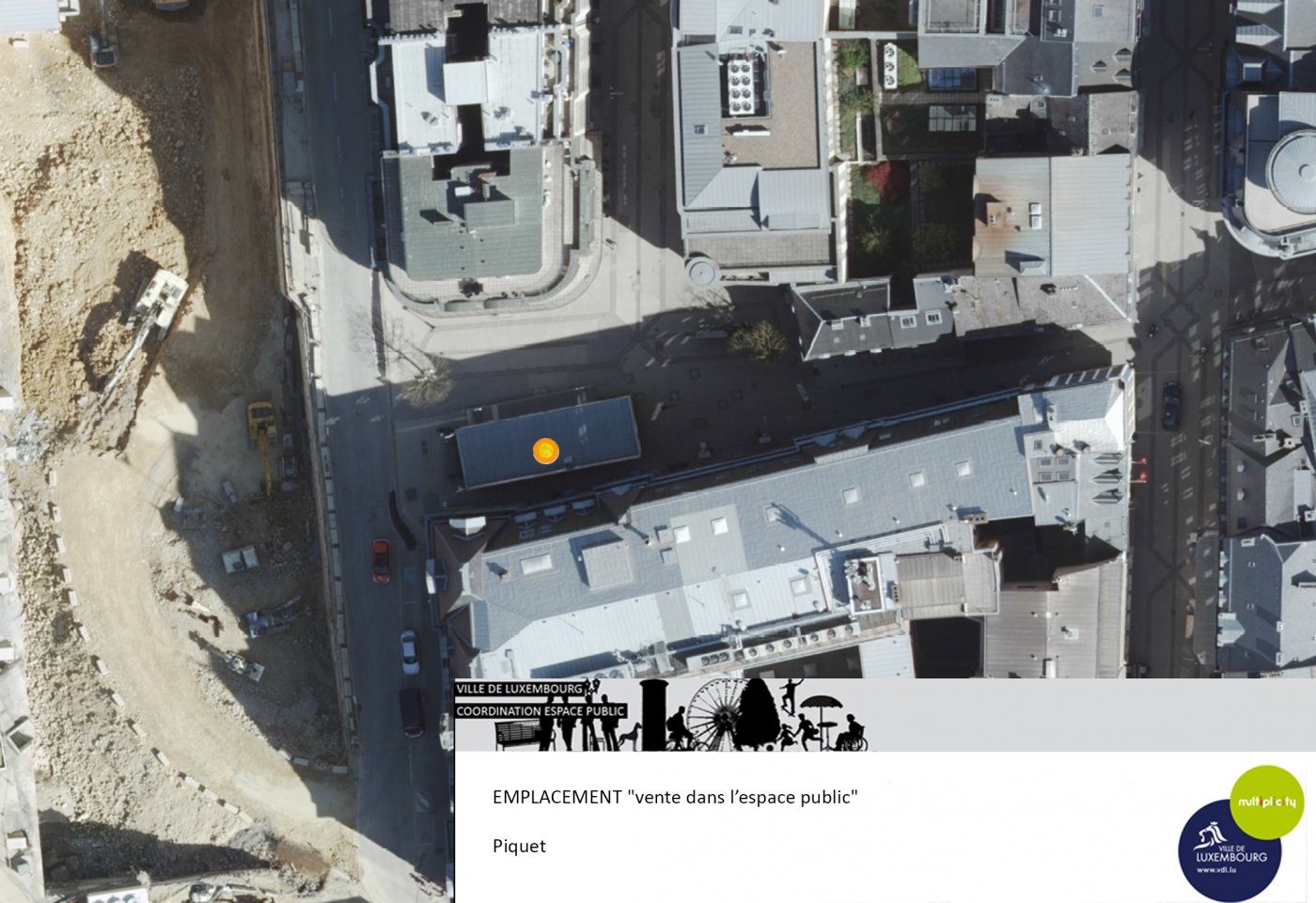 vente espace public emplacement Piquet