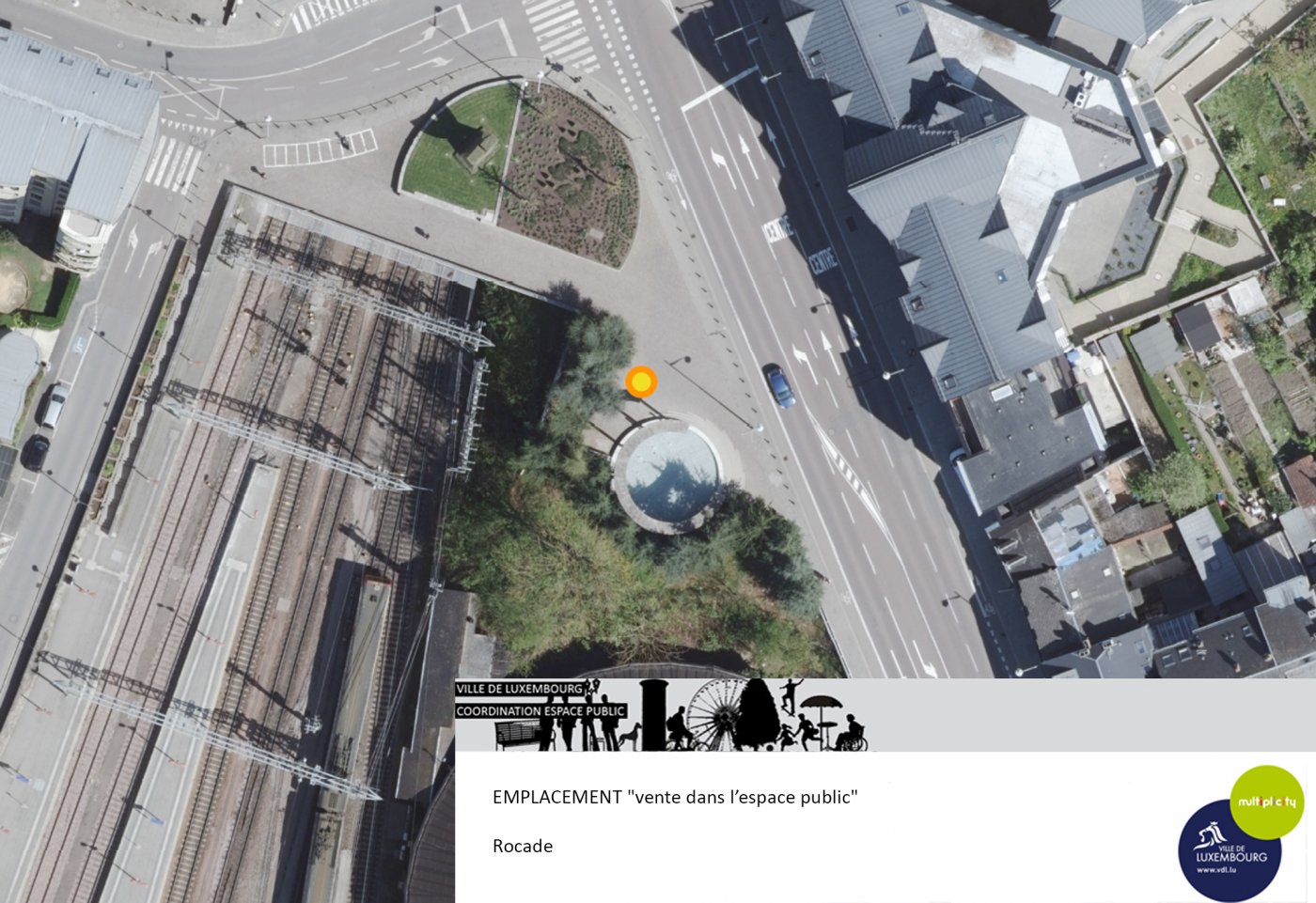 vente espace public emplacement Rocade