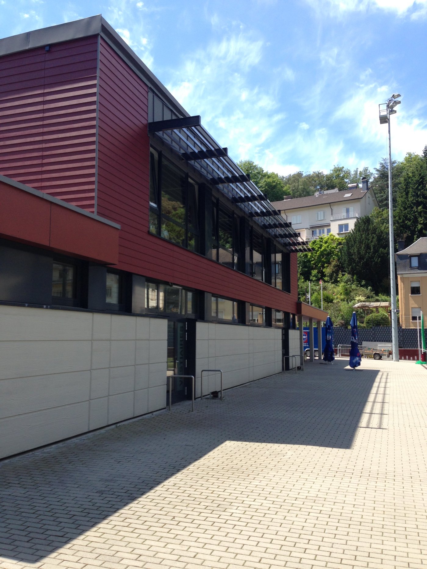 le club-house du Stade Gaston Diderich au Pfaffenthal