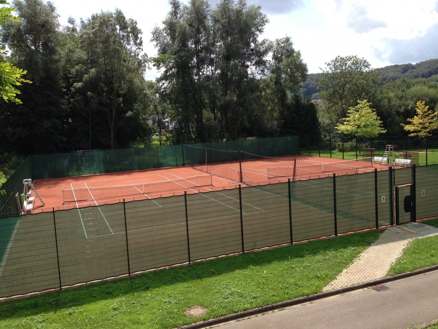 terrains de tennis en terre battue à Beggen