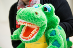 peluche d'un crocodile