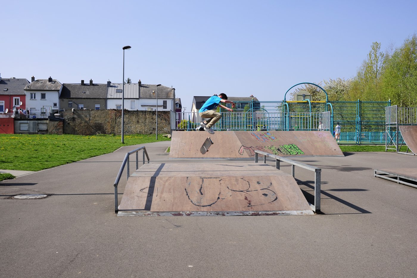 skate sur l'aire de jeux Mühlenbach