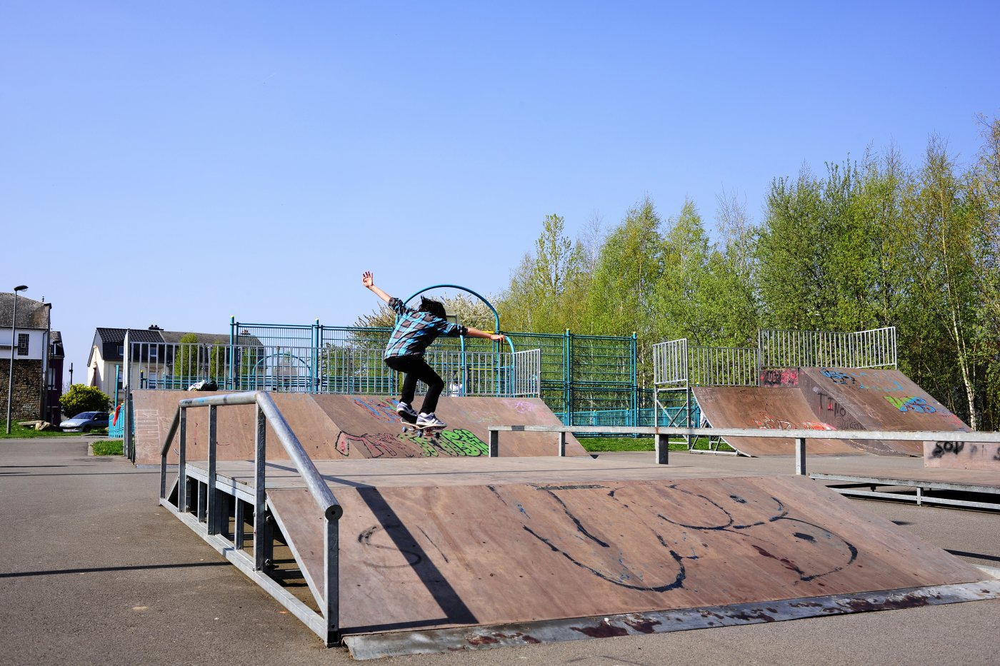 skate sur l'aire de jeux Mühlenweg