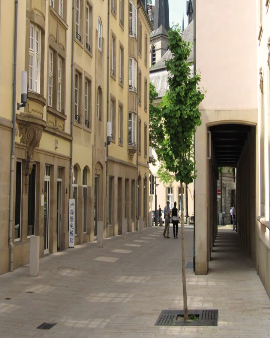 La rue de l'Eau après les travaux