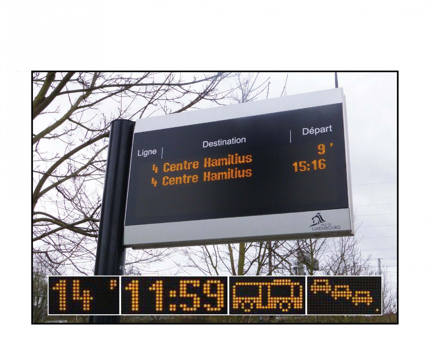symboles sur les affichuers dynamiques