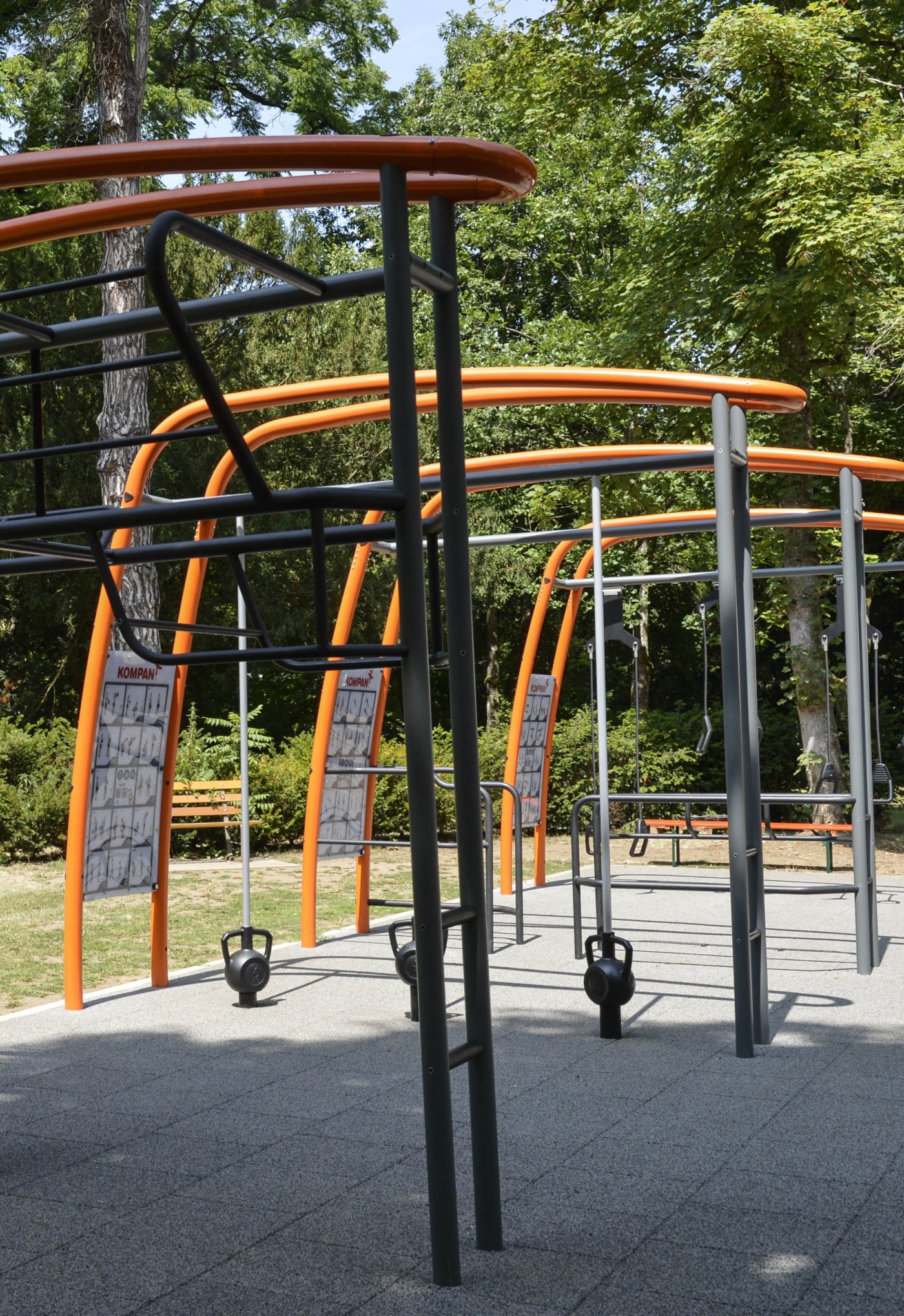 Inauguration du nouvel espace fitness au parc Laval le 16 juillet 2019