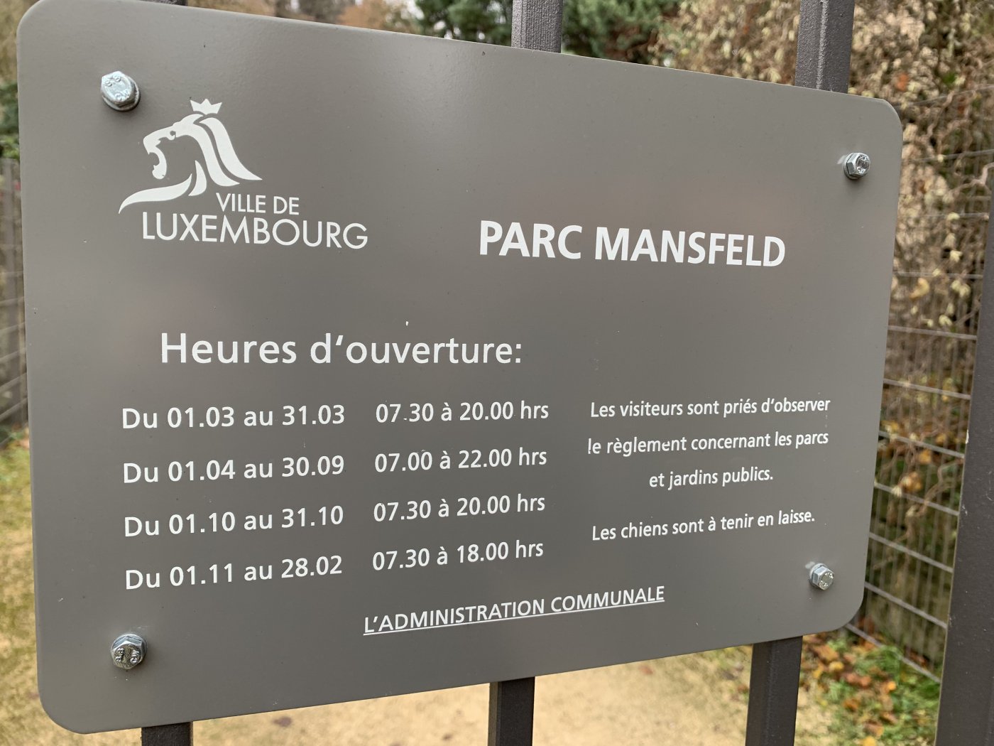 Clausen - Parc Mansfeld