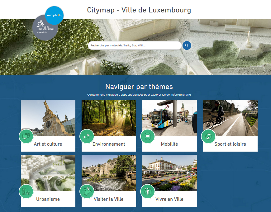 Illustration de la nouvelle application web cartographique