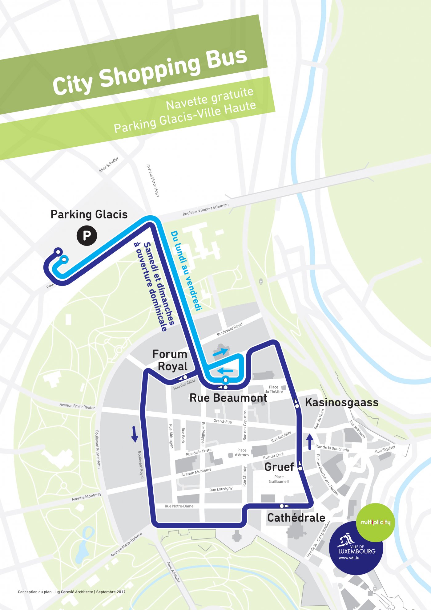 City Shopping Bus plan